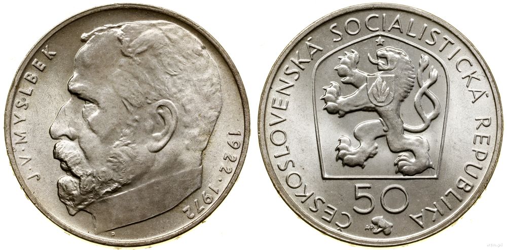 Czechosłowacja, 50 koron, 1972