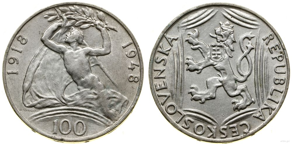Czechosłowacja, 100 koron, 1948