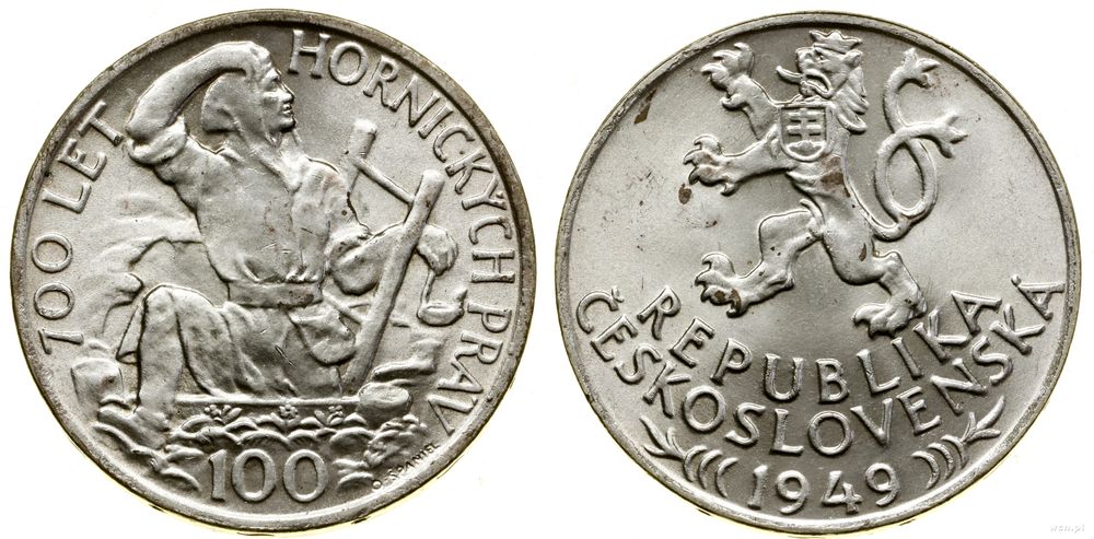 Czechosłowacja, 100 koron, 1949