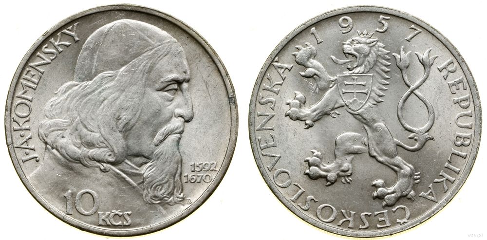 Czechosłowacja, 10 koron, 1957