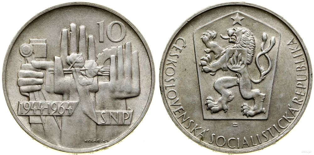 Czechosłowacja, 10 koron, 1964