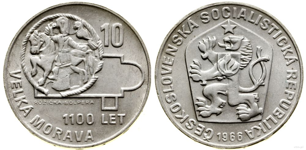Czechosłowacja, 10 koron, 1966
