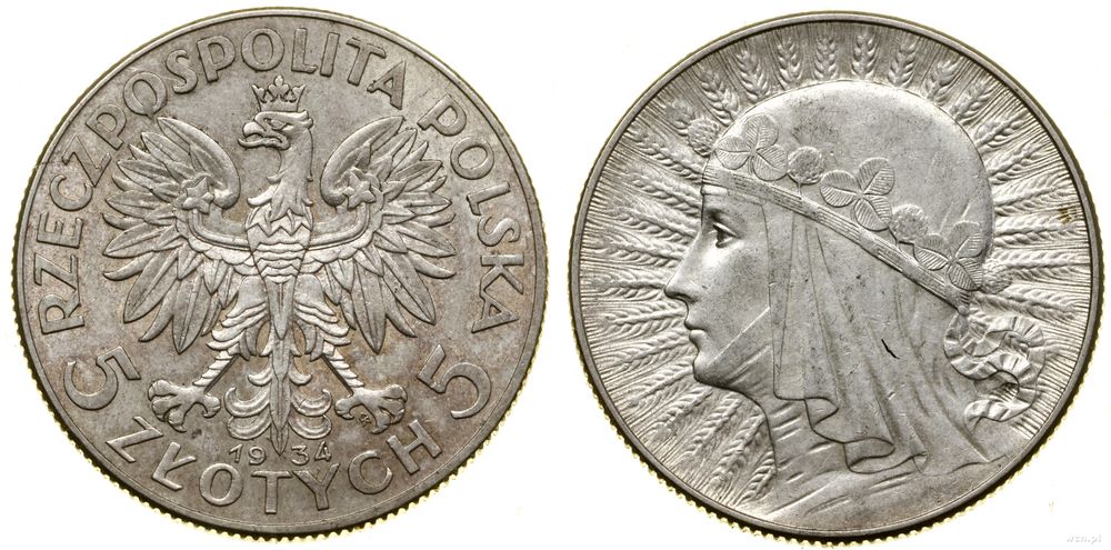 Polska, 5 złotych, 1934