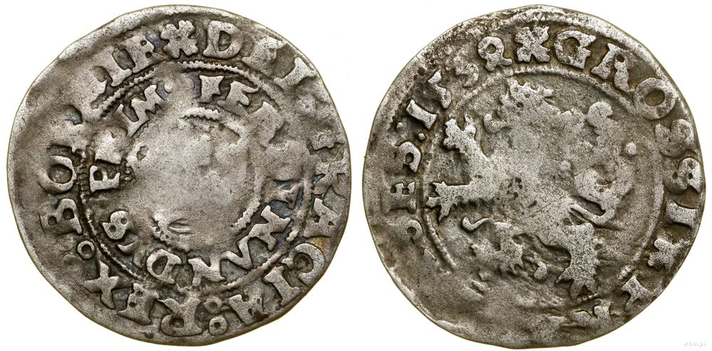 Czechy, grosz praski, 1534