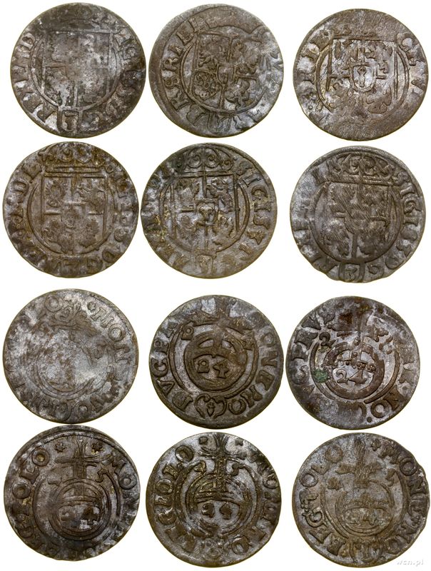 Polska, zestaw: 6 x półtorak, 1623–1626