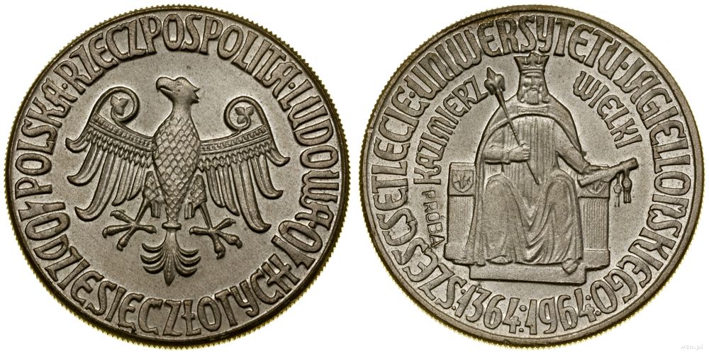 Polska, 10 złotych, 1964