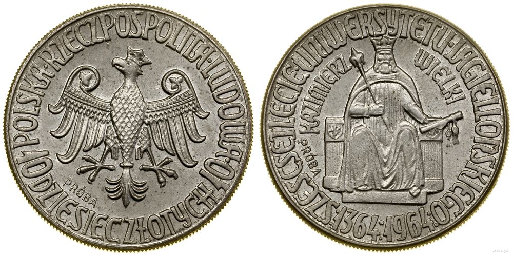 Polska, 10 złotych, 1964
