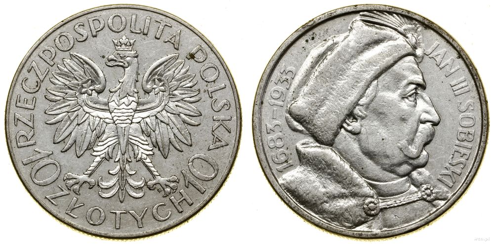 Polska, 10 złotych, 1933
