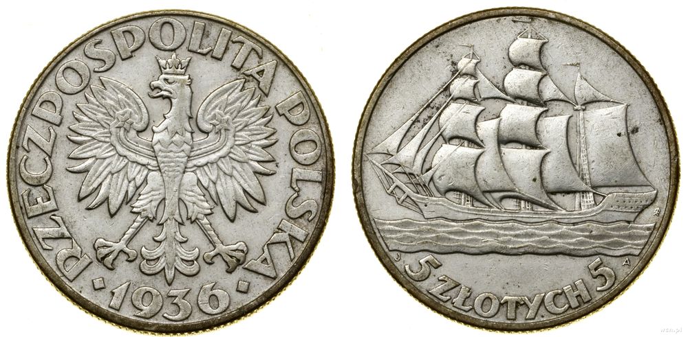 Polska, 5 złotych, 1936