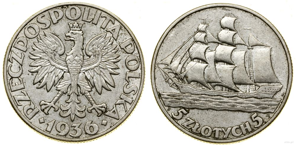 Polska, 5 złotych, 1936