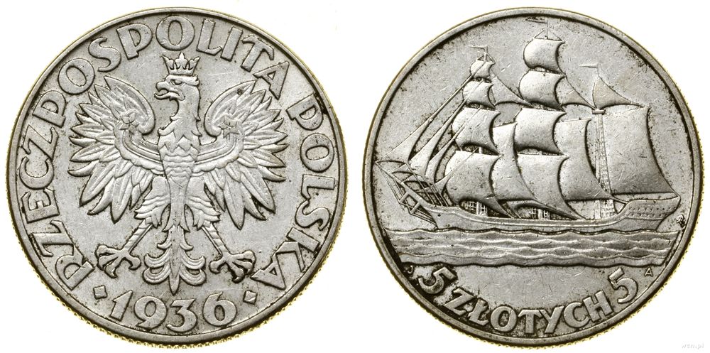 Polska, 5 złotych, 1936
