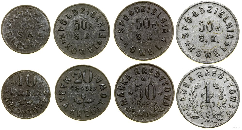 Polska, zestaw 4 monet, 1922–1931