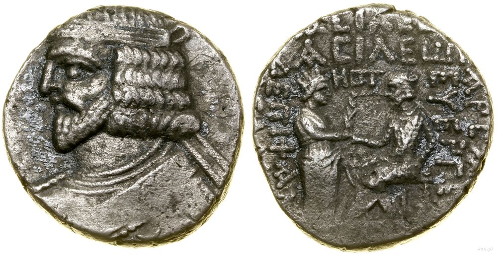 Partia, tetradrachma bilonowa, rok 378 (AD 66)