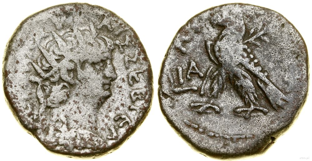 Rzym prowincjonalny, tetradrachma bilonowa, rok 11 (AD 64/65)