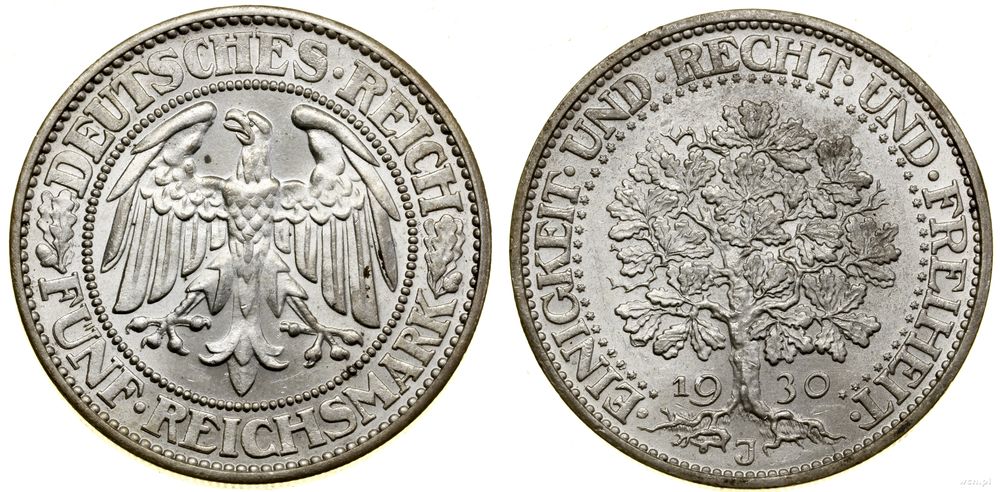 Niemcy, 5 marek, 1930 J