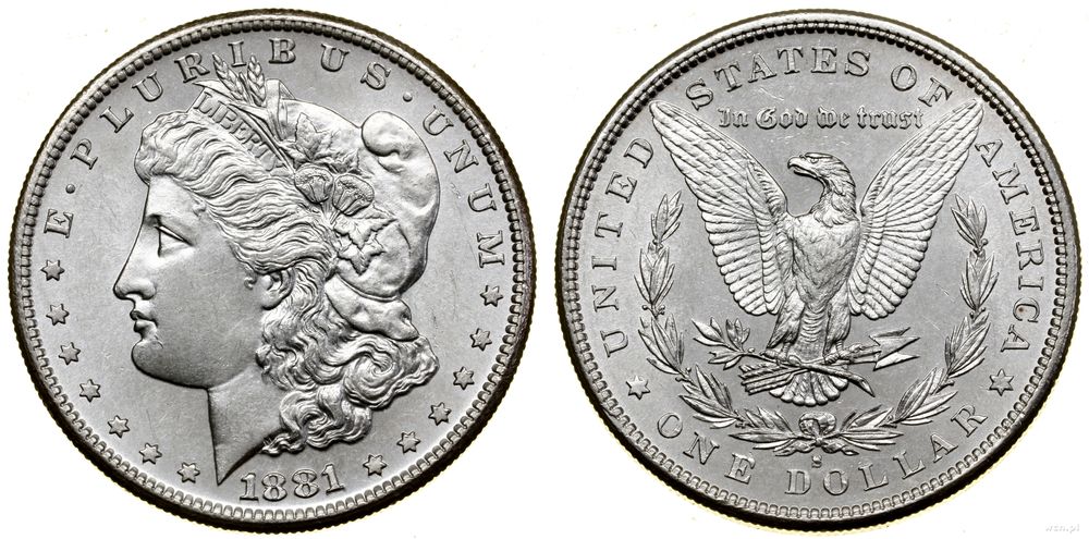 Stany Zjednoczone Ameryki (USA), 1 dolar, 1881 S