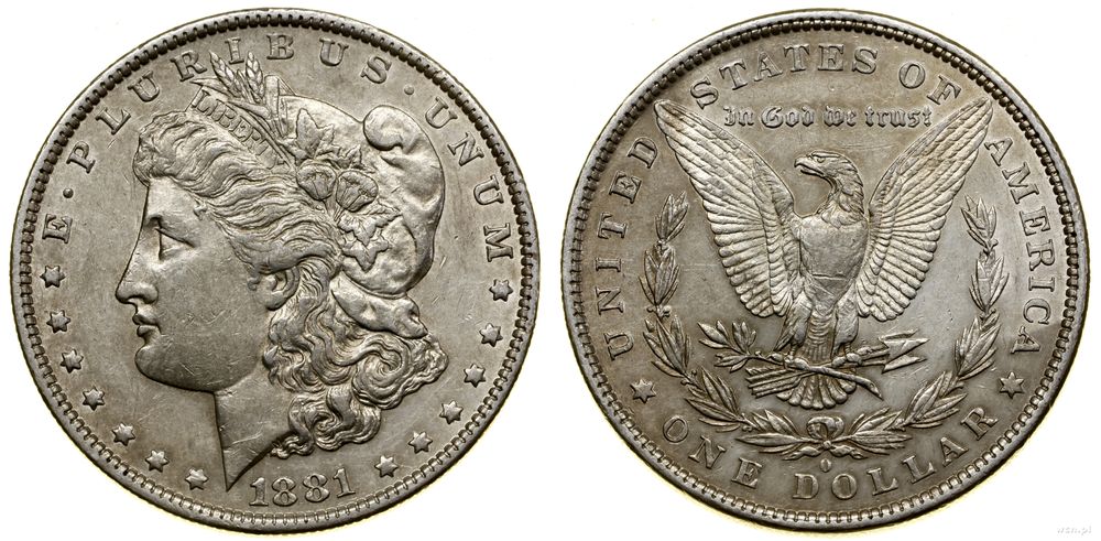 Stany Zjednoczone Ameryki (USA), 1 dolar, 1881 O