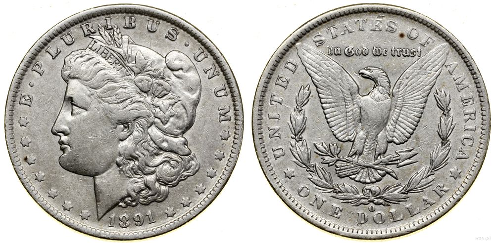 Stany Zjednoczone Ameryki (USA), 1 dolar, 1891 O