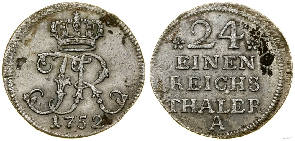Niemcy, 1/24 talara, 1752 A