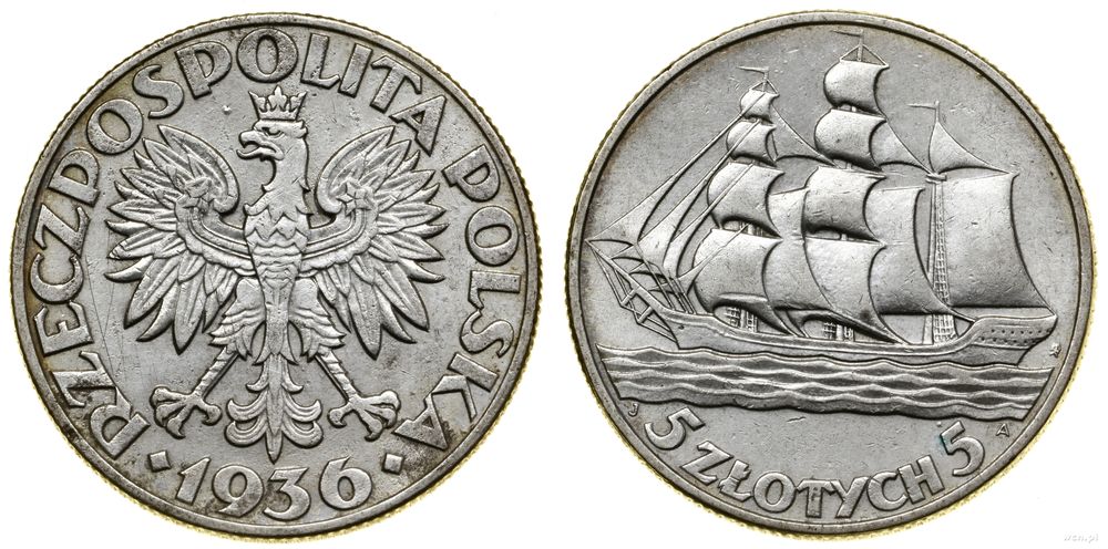 Polska, 5 złotych, 1936