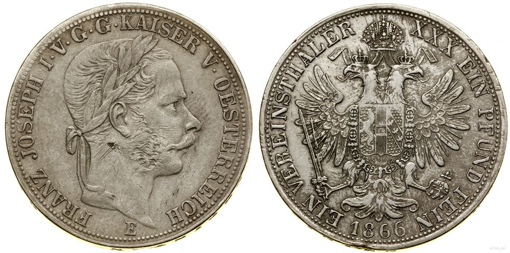 Austria, talar, 1866 E