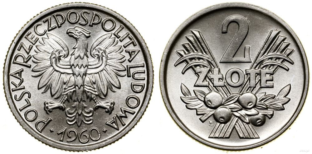 Polska, 2 złote, 1960
