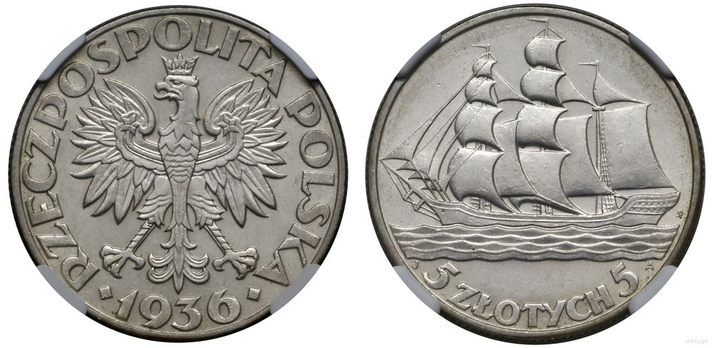 Polska, 5 zlotych, 1936