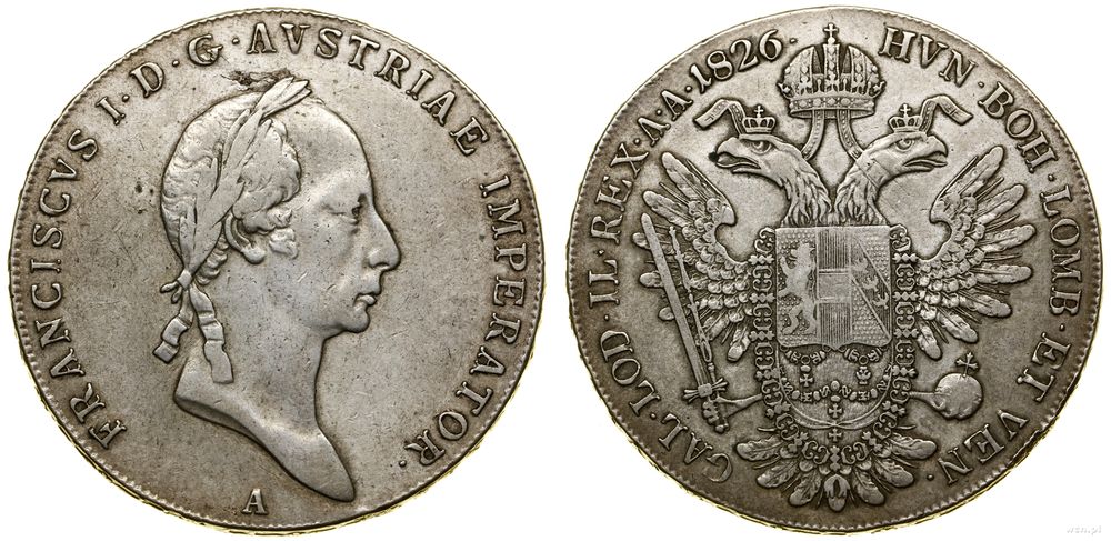 Austria, talar, 1826 A