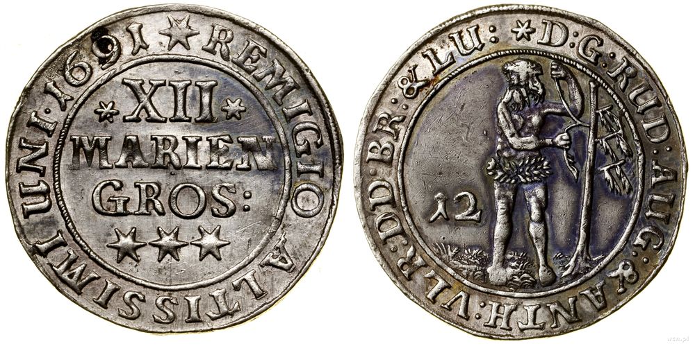 Niemcy, 12 groszy maryjnych, 1691