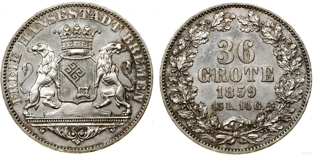 Niemcy, 36 grote, 1859