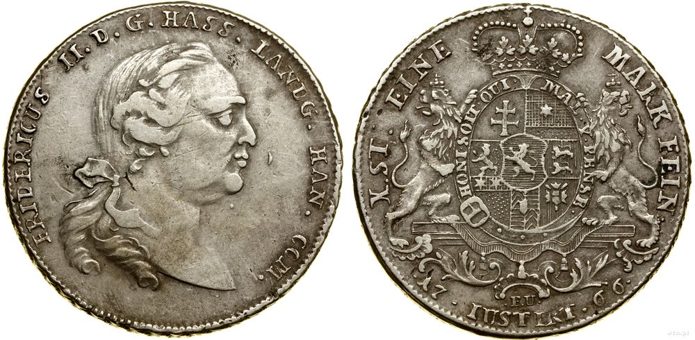 Niemcy, talar, 1766 FU