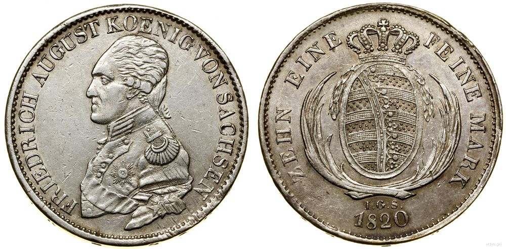 Niemcy, talar (Konventionstaler), 1820 IGS