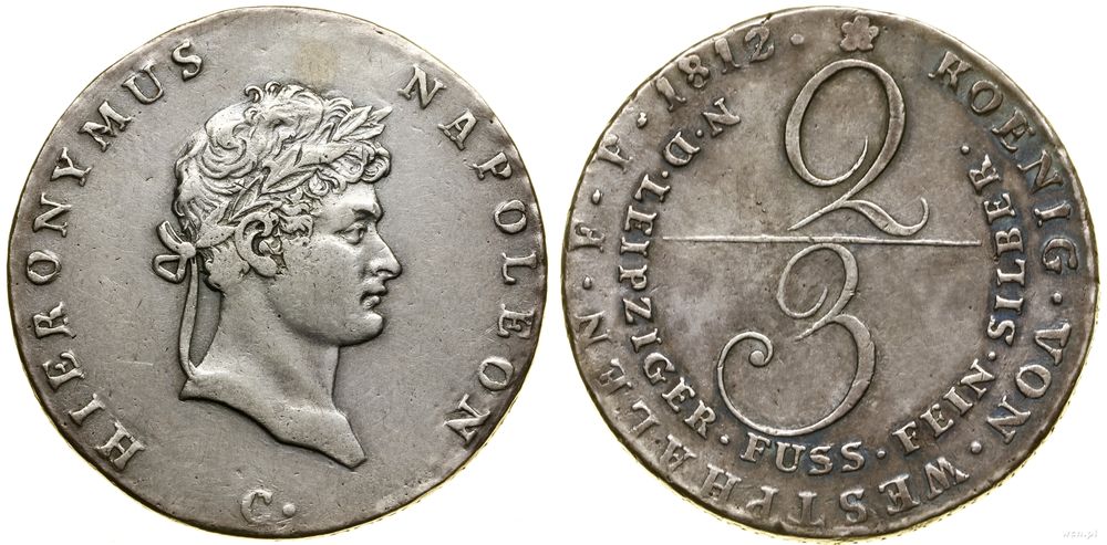 Niemcy, 2/3 talara, 1812 C
