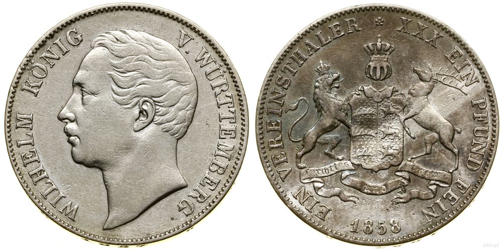 Niemcy, talar (Vereinstaler), 1858