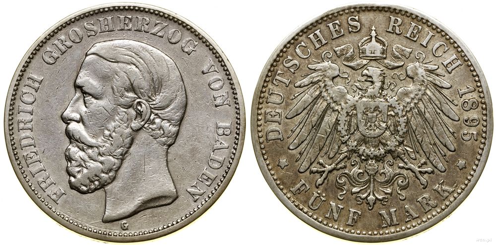 Niemcy, 5 marek, 1895 G