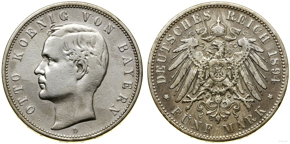 Niemcy, 5 marek, 1894 D