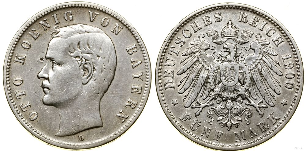 Niemcy, 5 marek, 1900 D