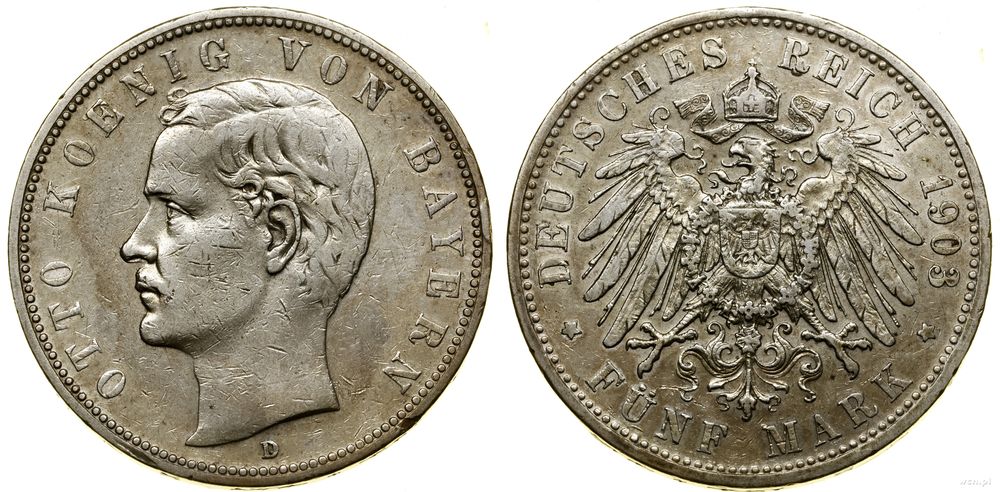 Niemcy, 5 marek, 1903 D