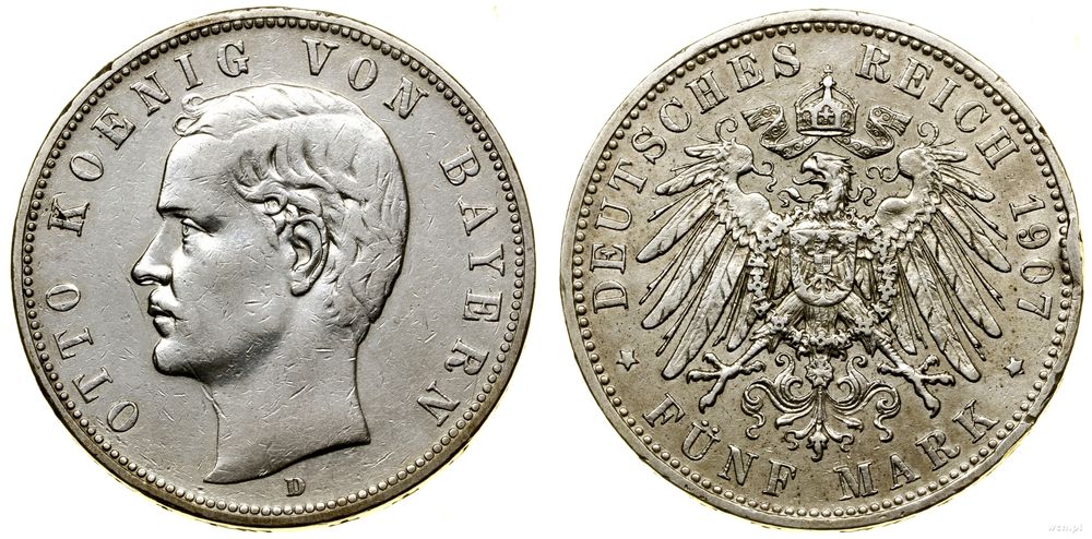 Niemcy, 5 marek, 1907 D