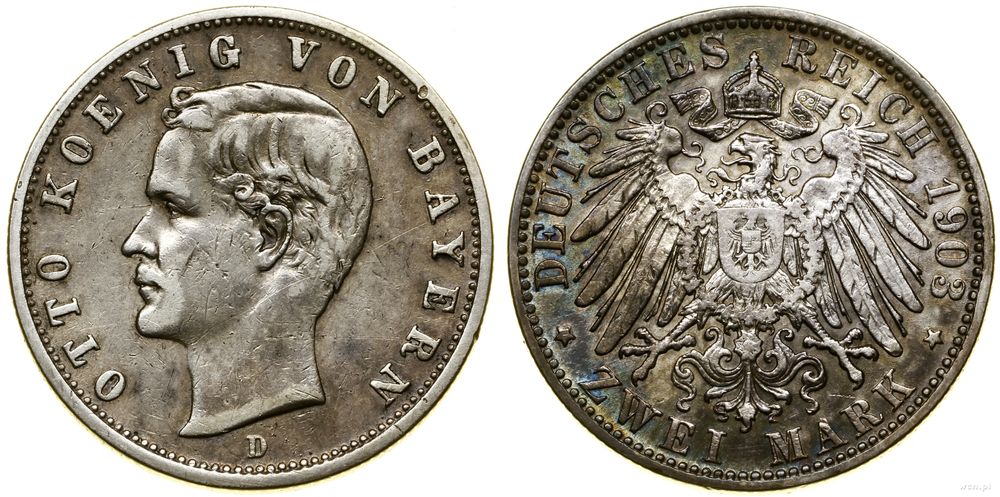 Niemcy, 2 marki, 1903 D