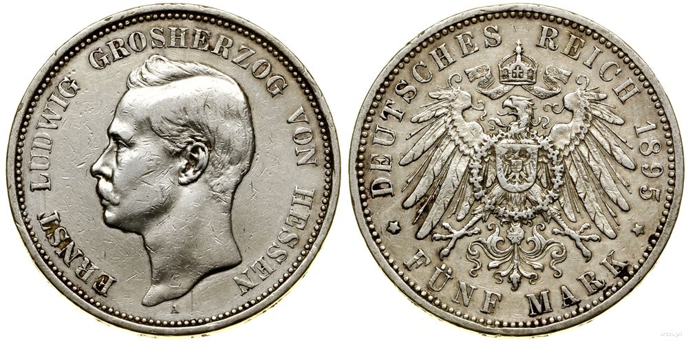 Niemcy, 5 marek, 1895 A