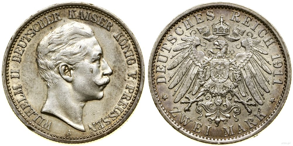 Niemcy, 2 marki, 1911 A