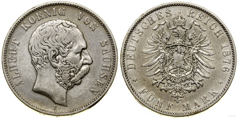 Niemcy, 5 marek, 1876 E