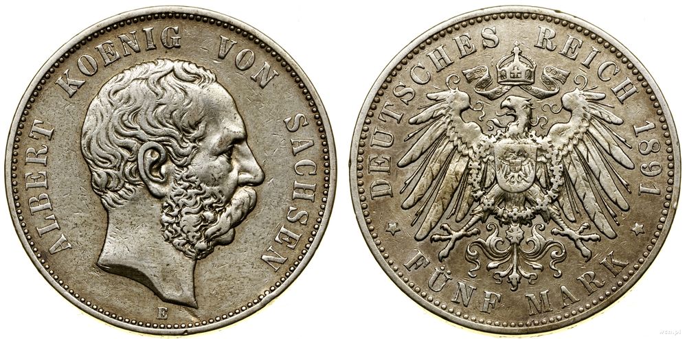 Niemcy, 5 marek, 1891 E