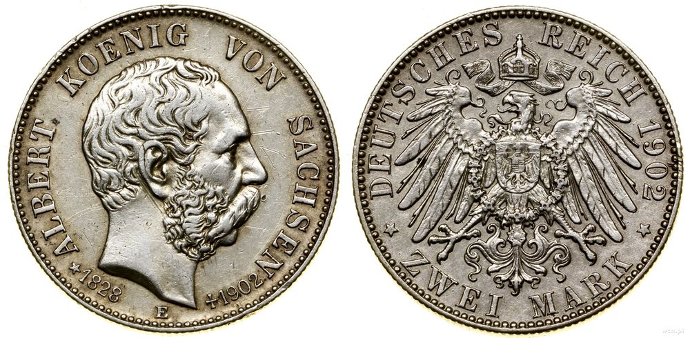 Niemcy, 2 marki, 1902 E