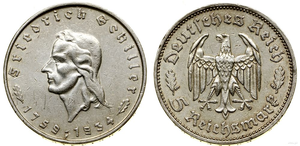 Niemcy, 5 marek, 1934 F