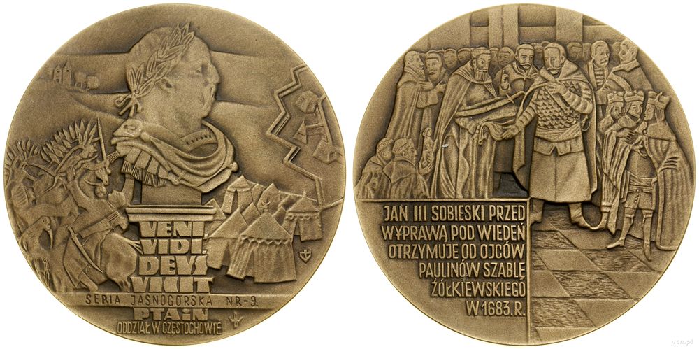 Polska, medal z serii jasnogórskiej – Veni, Vidi, Deus Vicit
