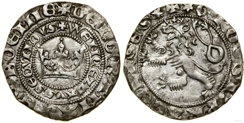 Polska, grosz praski, (1300–1305)