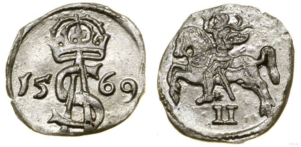 Polska, dwudenar, 1569