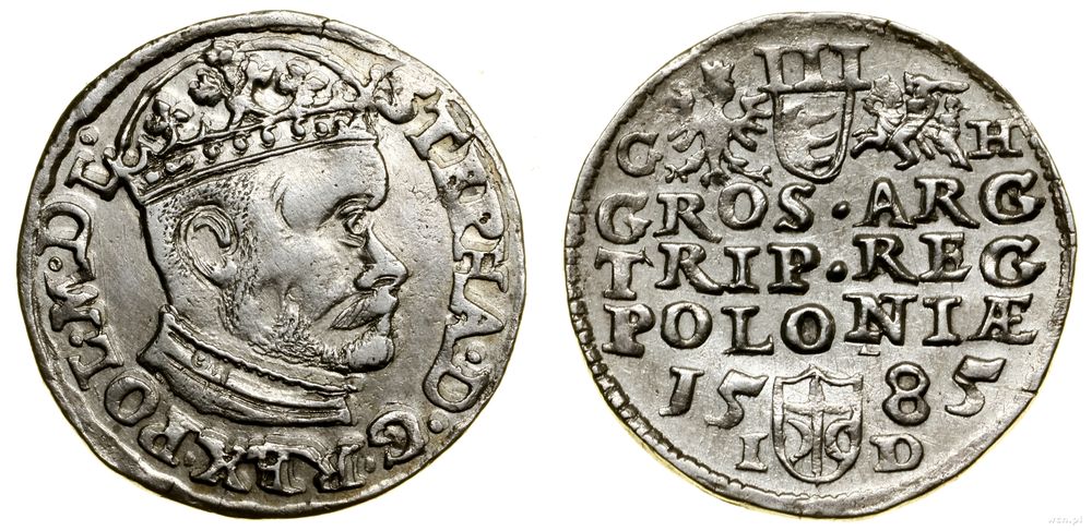 Polska, trojak, 1585